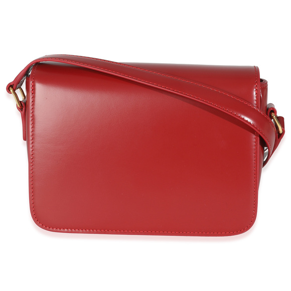Celine Red Shiny Calfskin Teen Triomphe - Picture 2 of 8